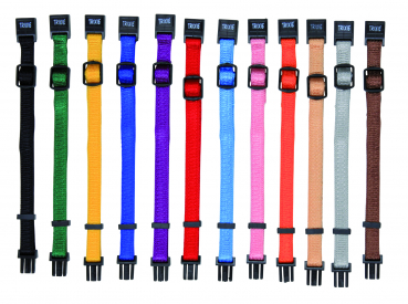 Trixie Set Welpen-Halsbänder S&#8211;M -  6 verschiedene Farben