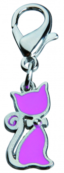 Trixie Schmuckanhänger, Katze mit Schleife - rosa