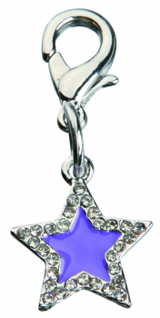 Trixie Schmuckanhänger, Sterne mit Strass - lila