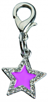 Trixie Schmuckanhänger, Sterne mit Strass - rosa