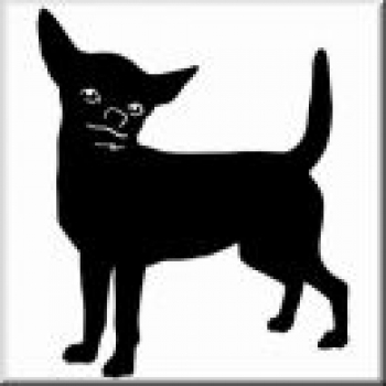 Aufkleber Chihuahua 3 - gespiegelt- 20cm