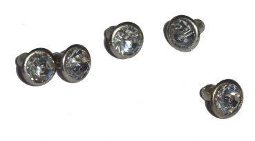 Zierniete Strassniete Chatonniete 6mm Klar Strass
