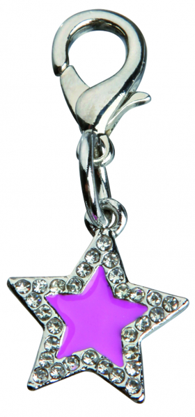 Trixie Schmuckanhänger, Sterne mit Strass - rosa